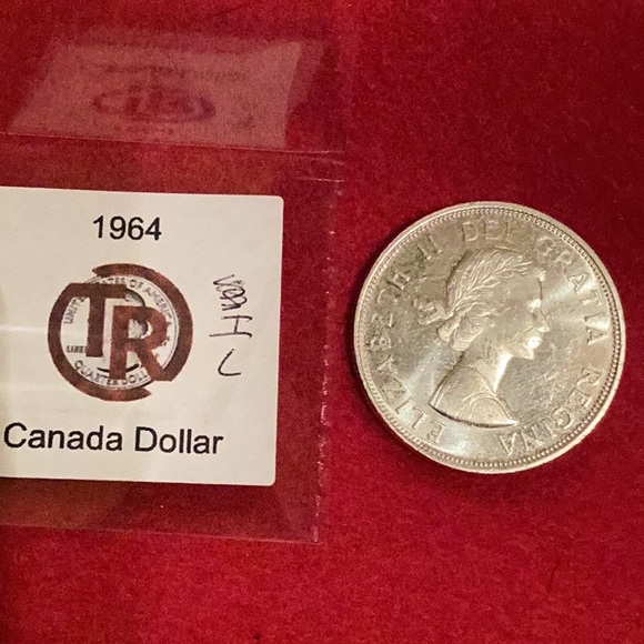 1964 Silver Canada Canadian dollar Coin - Picture 3 of 3